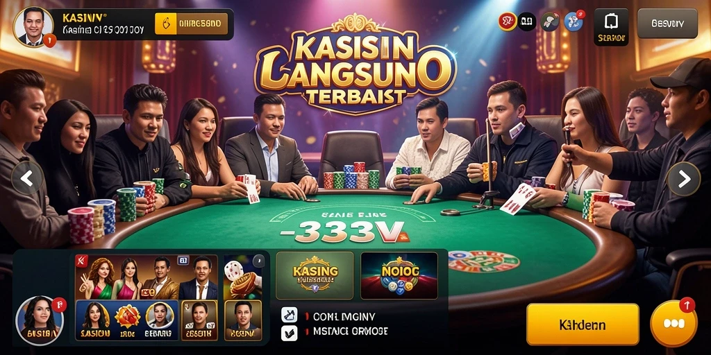 Screenshot gameplay Live Casino yang mendebarkan di 333V.