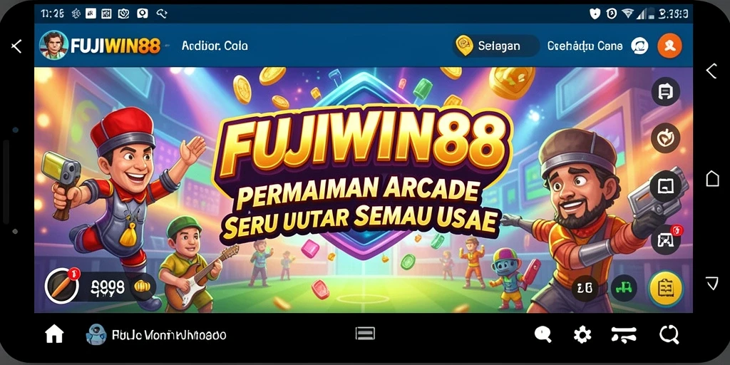 Tampilan gameplay seru dengan grafis menarik di FUJIWIN88.