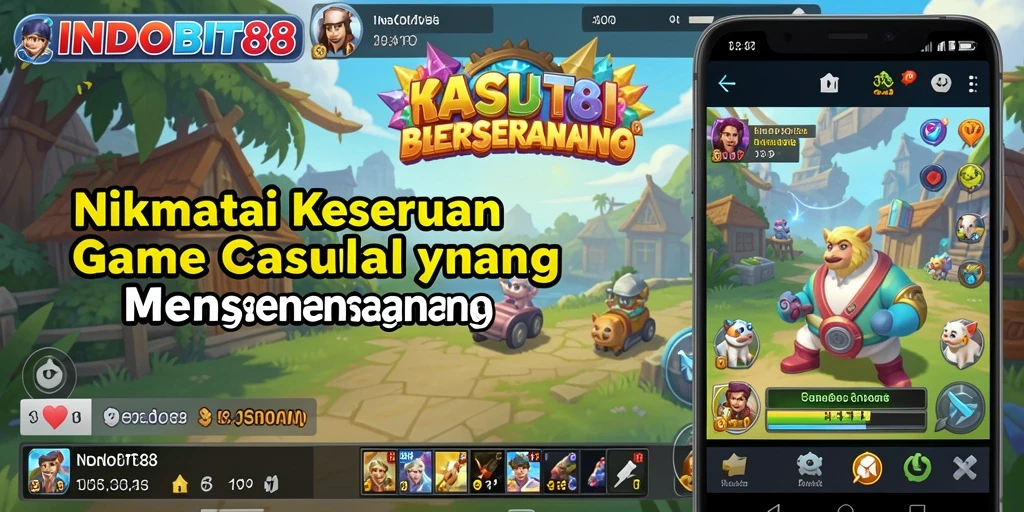 Screenshot gameplay INDOBIT88 menampilkan momen seru di dalam game Casual.