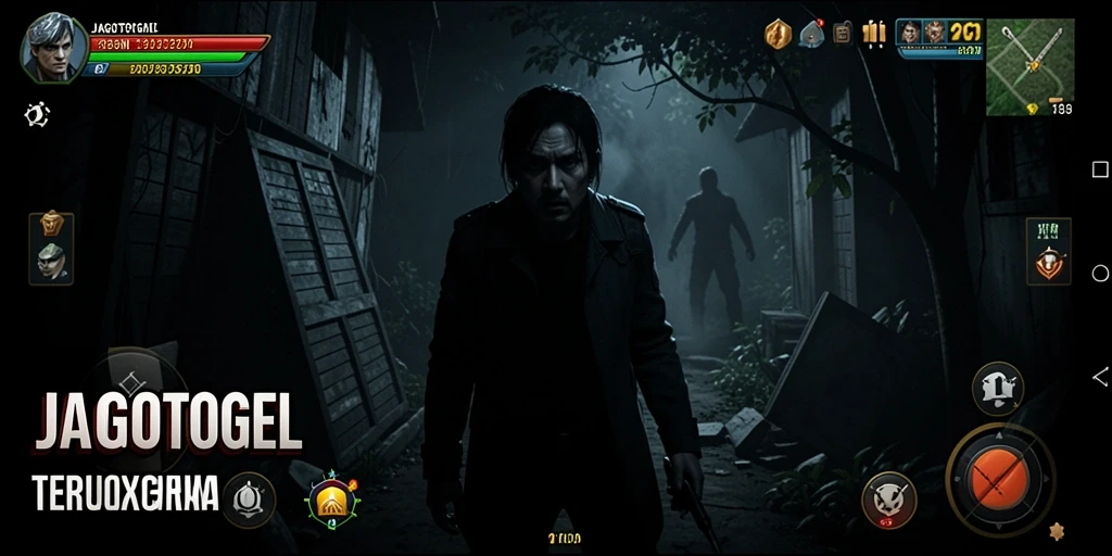 Screenshot gameplay menampilkan suasana Horror yang mencekam.