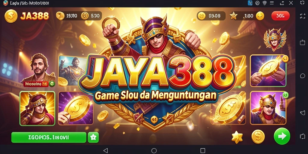 Screenshot gameplay JAYA388 menampilkan mesin slot yang menarik dan penuh warna.