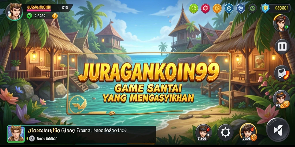Screenshot menampilkan pemain menikmati gameplay santai di JURAGANKOIN99.