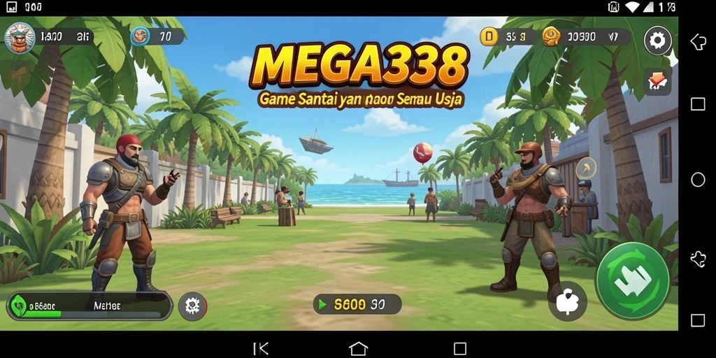 Tampilan gameplay MEGA338 yang menampilkan keseruan bermain.