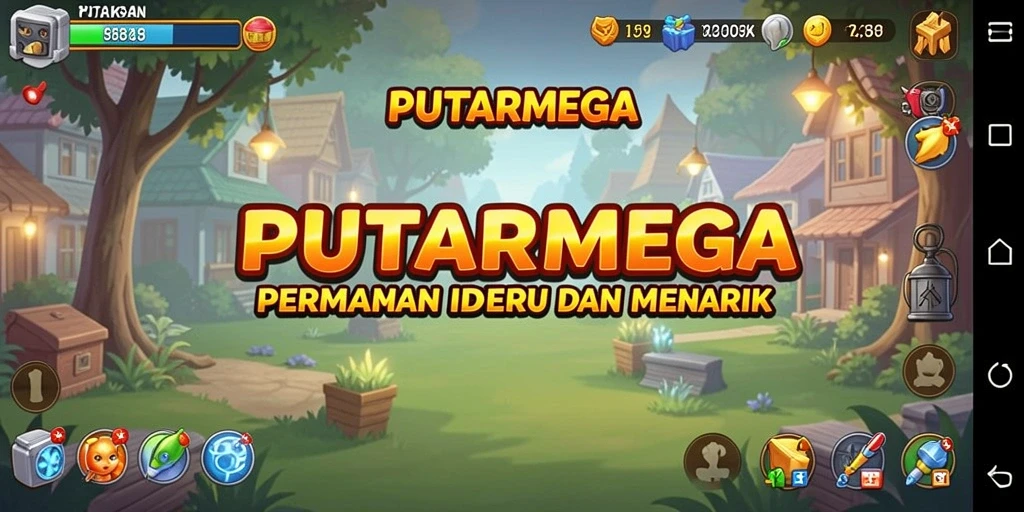 Tampilan gameplay menyenangkan dari PUTARMEGA dengan desain yang menarik.