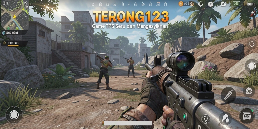 Tampilan aksi penuh dalam gameplay TPS TERONG123 yang seru.