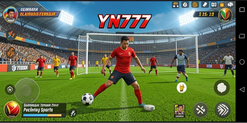 Screenshot gameplay <strong>YN777</strong> menampilkan aksi olahraga yang menarik dan kompetitif.